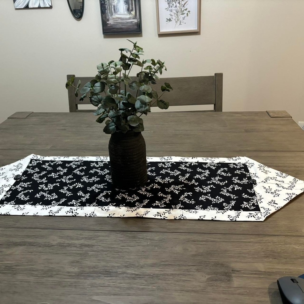 Homemade table runner